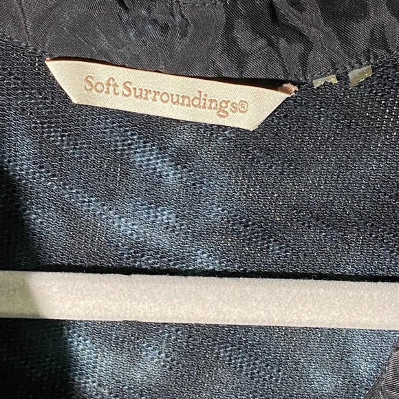 Soft Surroundings High Low Button Up Marbled Patte - Picture 10 of 10